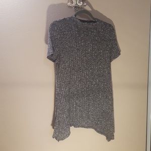 Gently used grey shark bite sweater